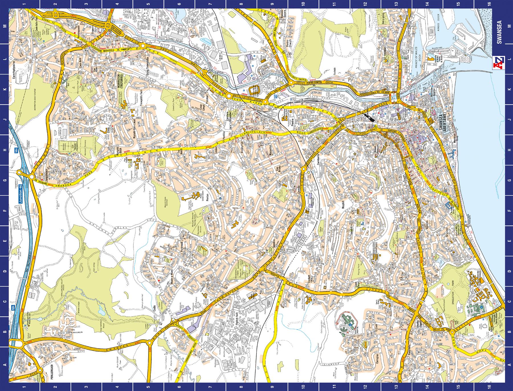 A To Z Map Of Swansea 1000 Piece Jigsaw Geopacks   1088b181 457d 4ea5 A9f8 Ef5db084c072 