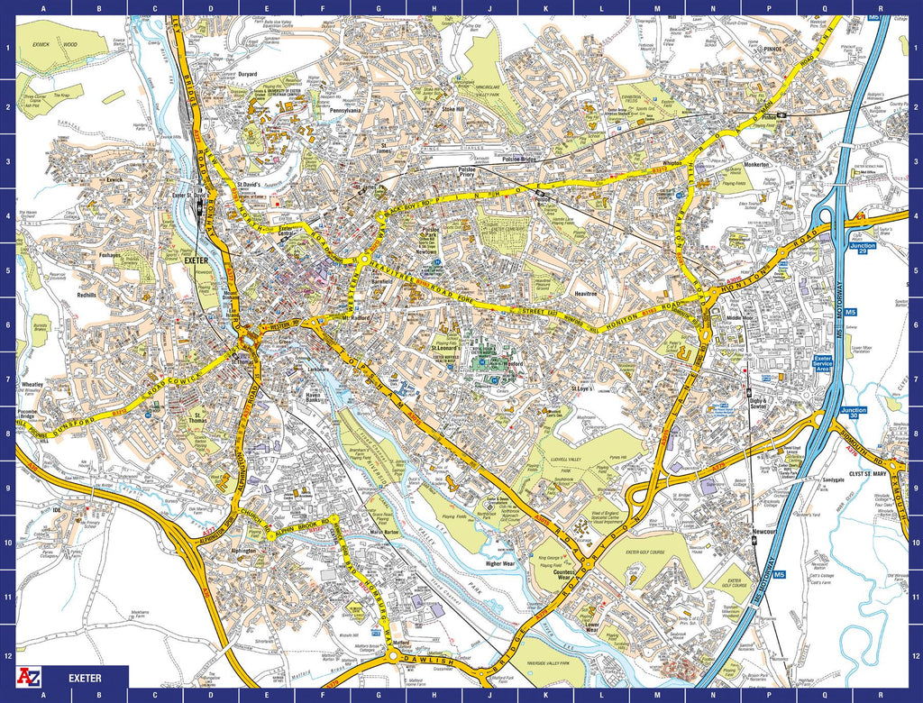 A to Z Map of Exeter 1000 Piece Jigsaw