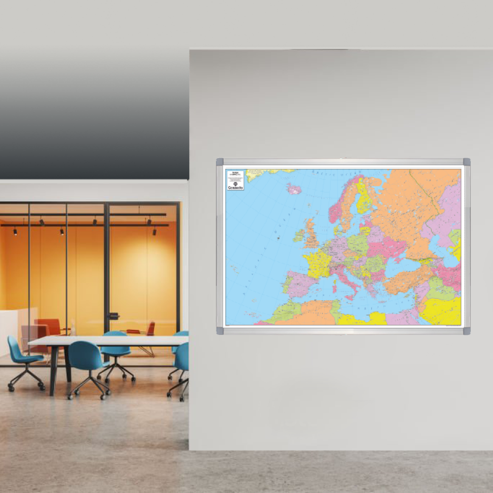 Giant Political Map of Europe