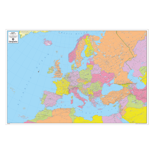 Giant Political Map of Europe