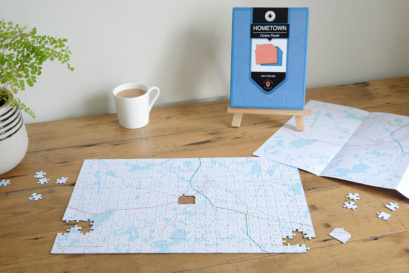 Hometown Map Jigsaw Puzzle - Centred on your School (or Home)