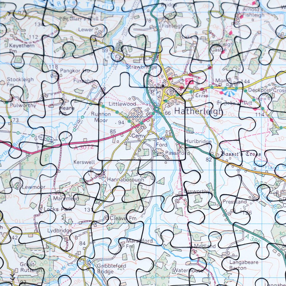 Hometown Map Jigsaw Puzzle - Centred on your School (or Home)