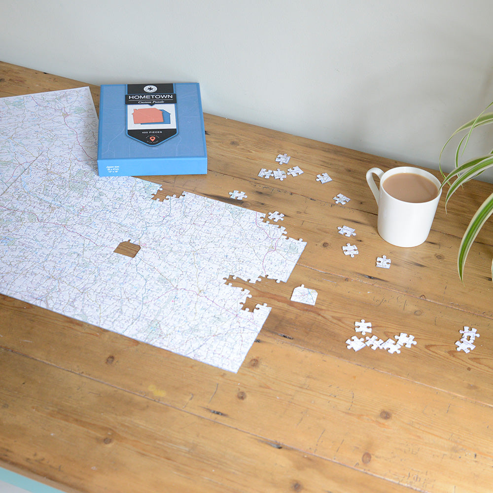 Hometown Map Jigsaw Puzzle - Centred on your School (or Home)