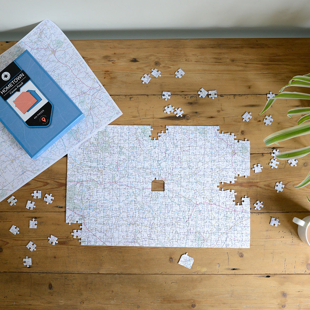 Hometown Map Jigsaw Puzzle - Centred on your School (or Home)