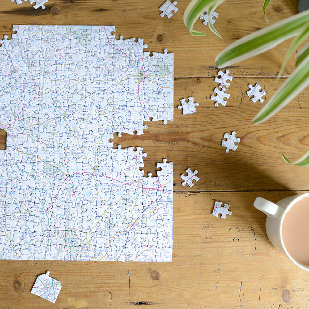 Hometown Map Jigsaw Puzzle - Centred on your School (or Home)