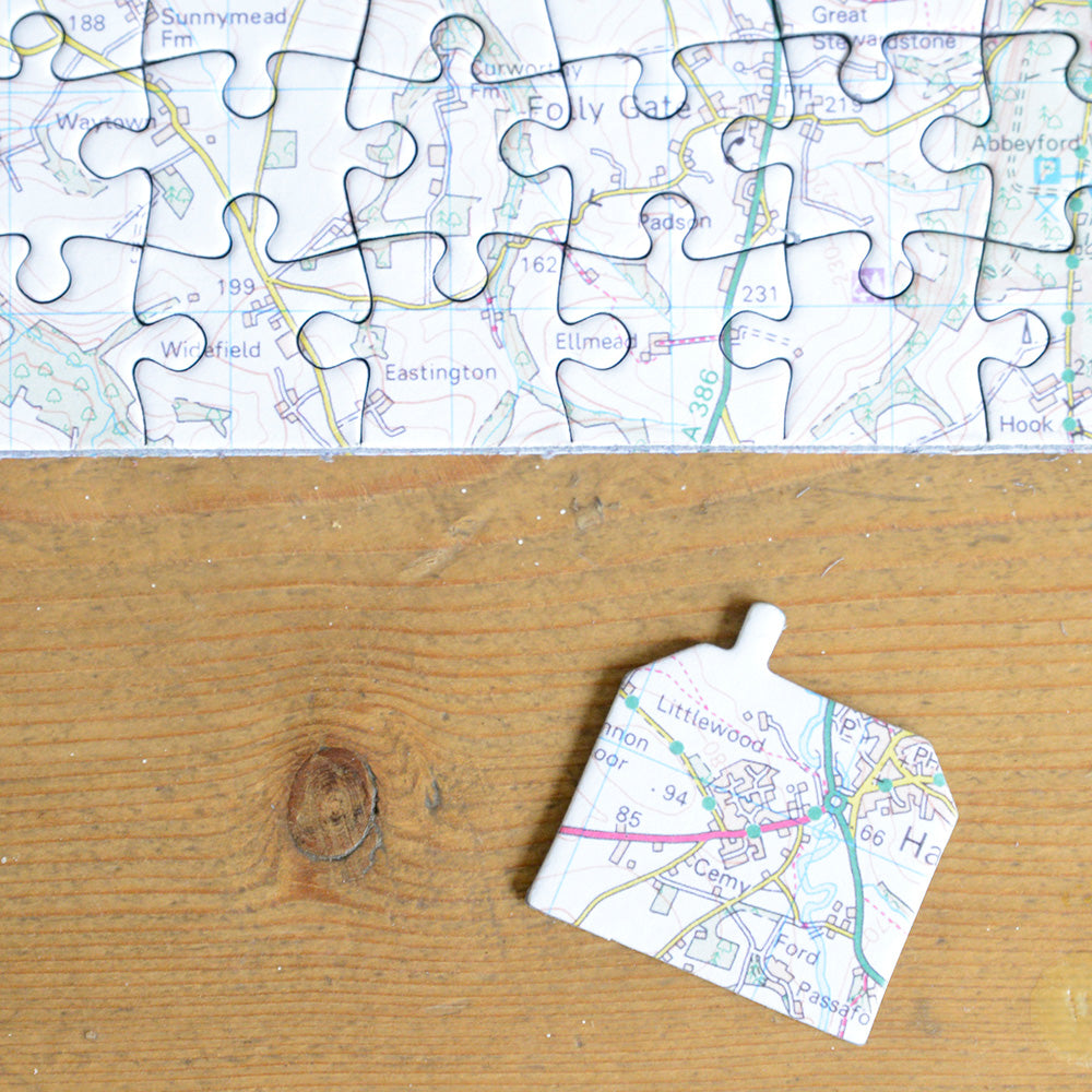 Hometown Map Jigsaw Puzzle - Centred on your School (or Home)