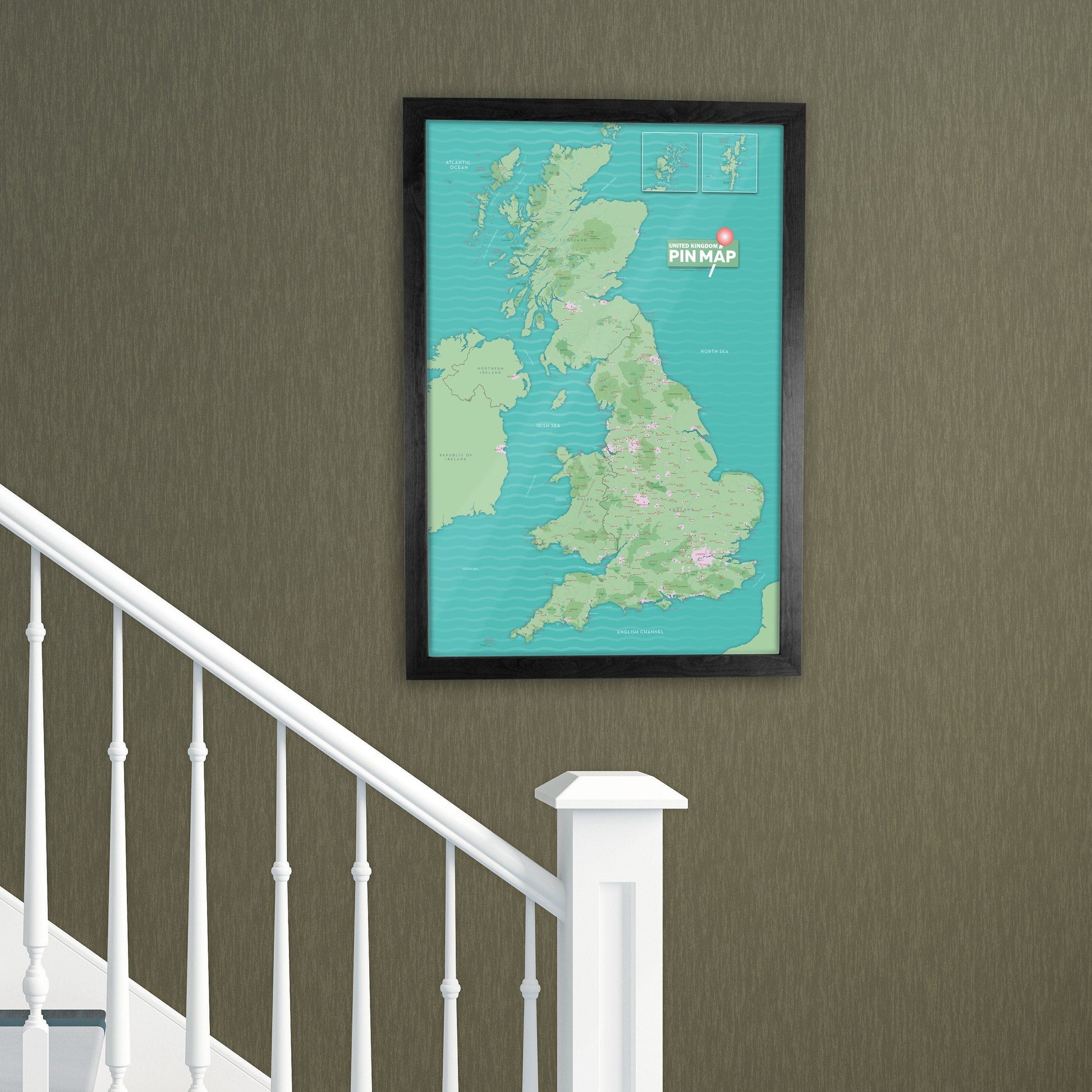 Map Gift - UK Pinboard Map