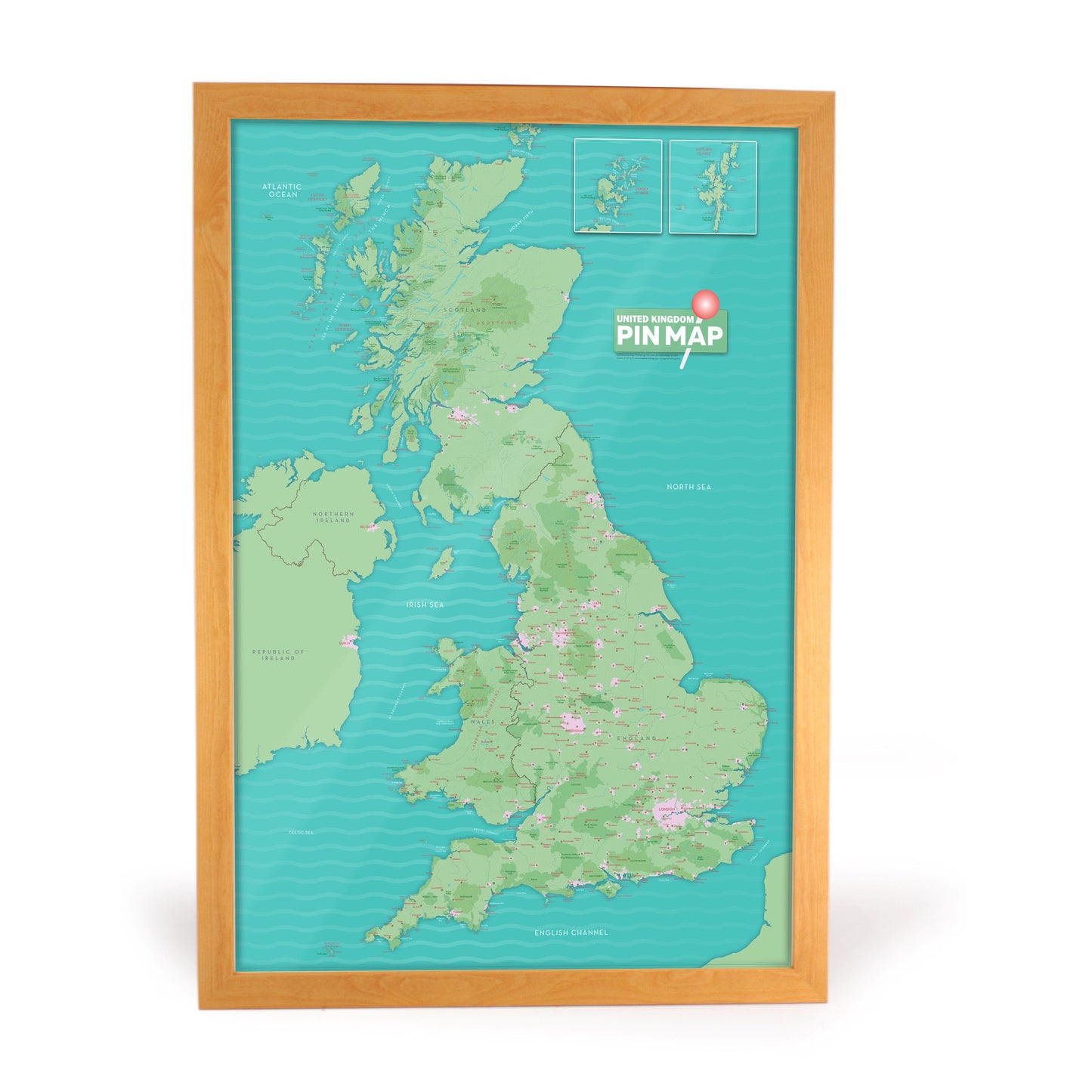 Map Gift - UK Pinboard Map