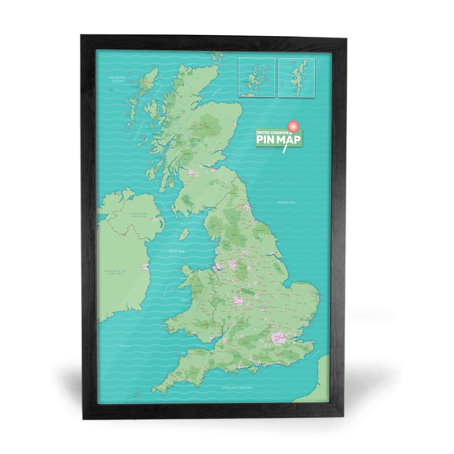 Map Gift - UK Pinboard Map