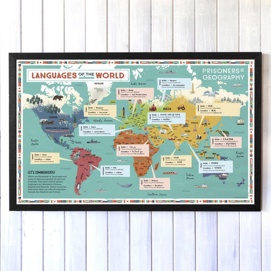 World Educational Wall Map Prisoners Of Geography Geopacks 2983