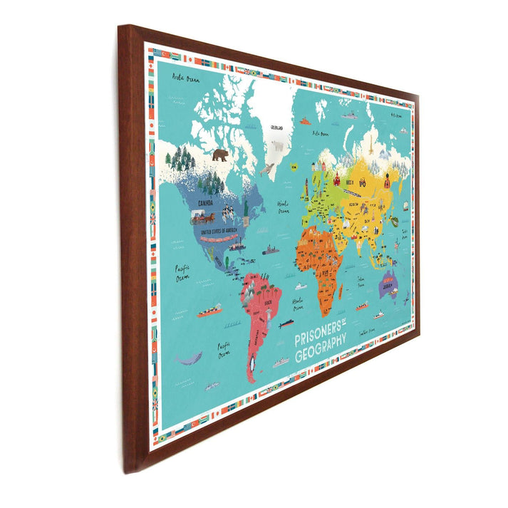 World Educational Wall Map Prisoners Of Geography Geopacks 2258