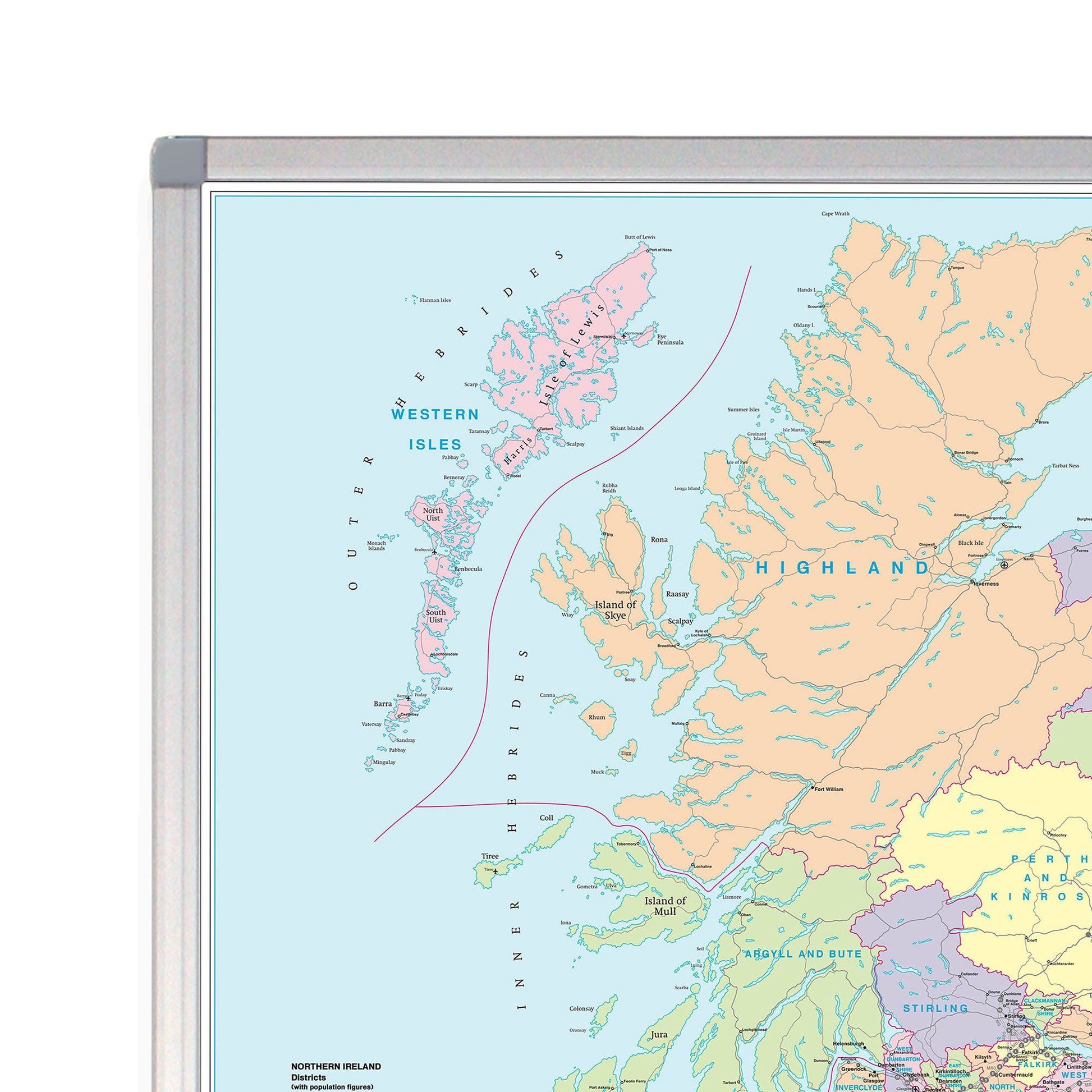 Wall Maps - East Midlands And East Anglia Including London Regional Road Map - Wall Map 5