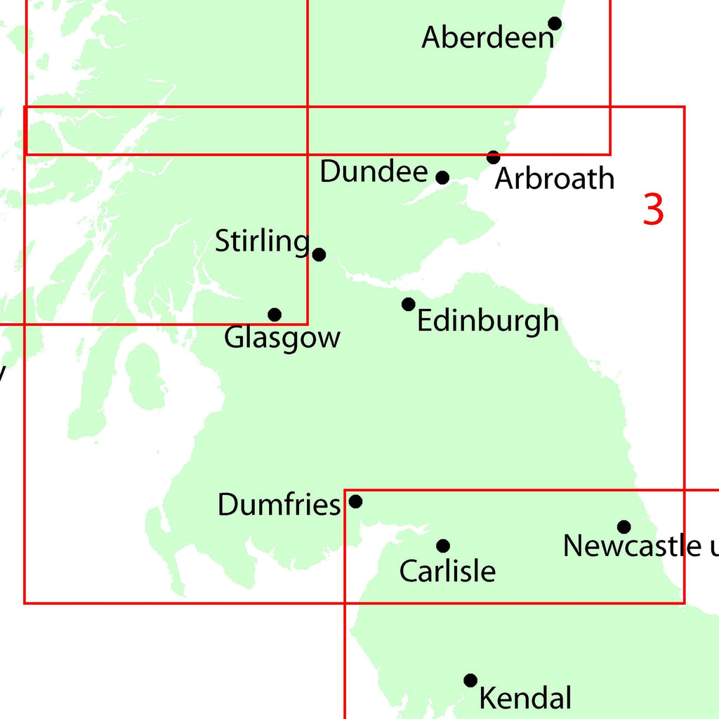 Wall Maps - Southern Scotland And Northumberland Regional Road Map ...