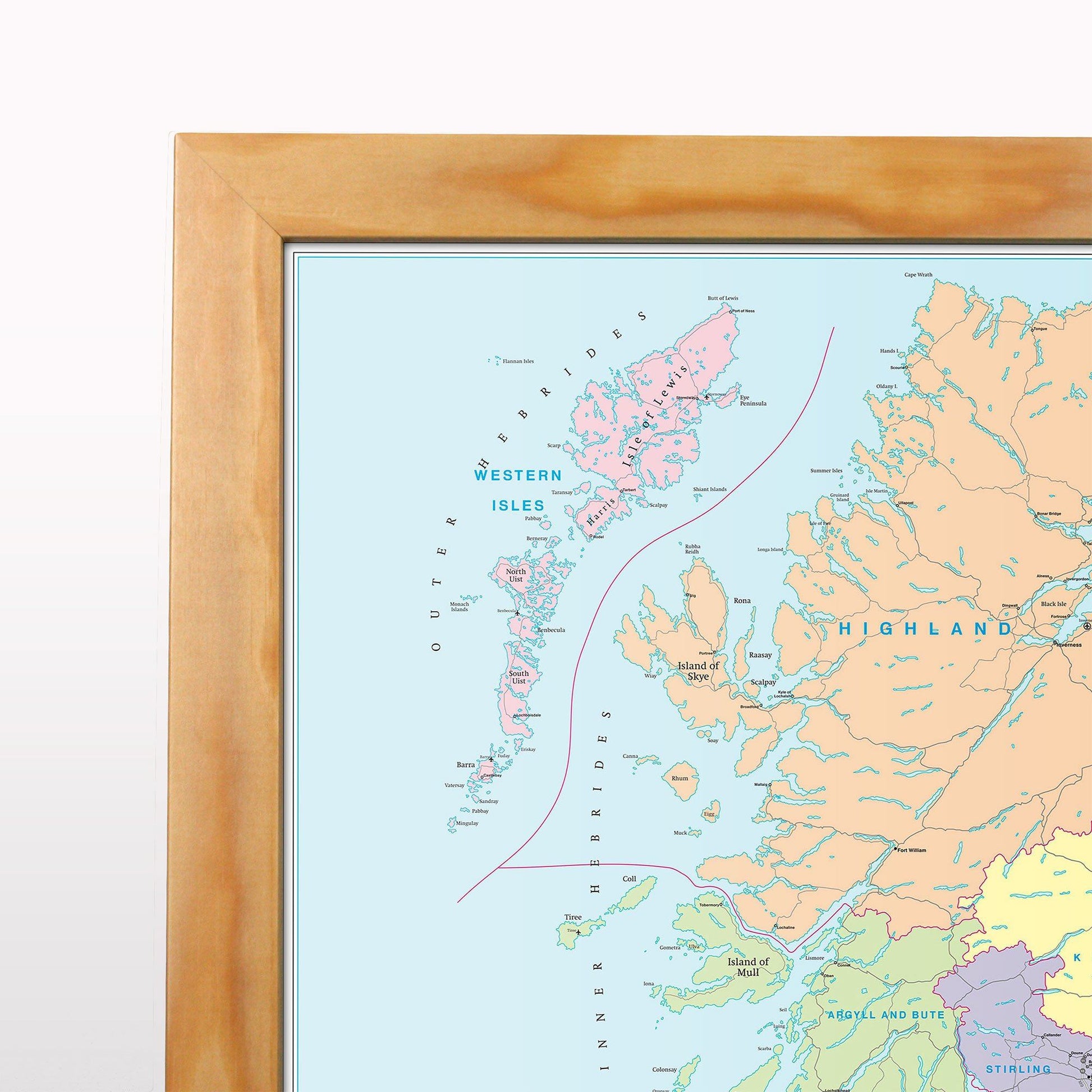 Wall Maps - Southwest England And South Wales (Cardiff And Bristol) Postcode Wall Map - District Map 1